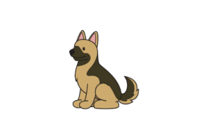 How to Draw A German Shepherd Easily