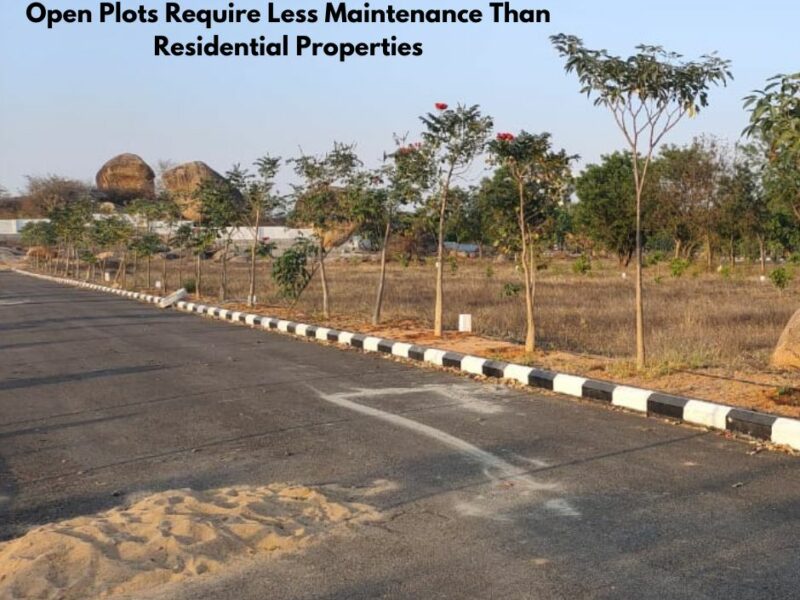 Open Plots Require Less Maintenance Than Residential Properties
