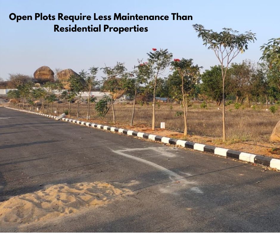 Open Plots Require Less Maintenance Than Residential Properties