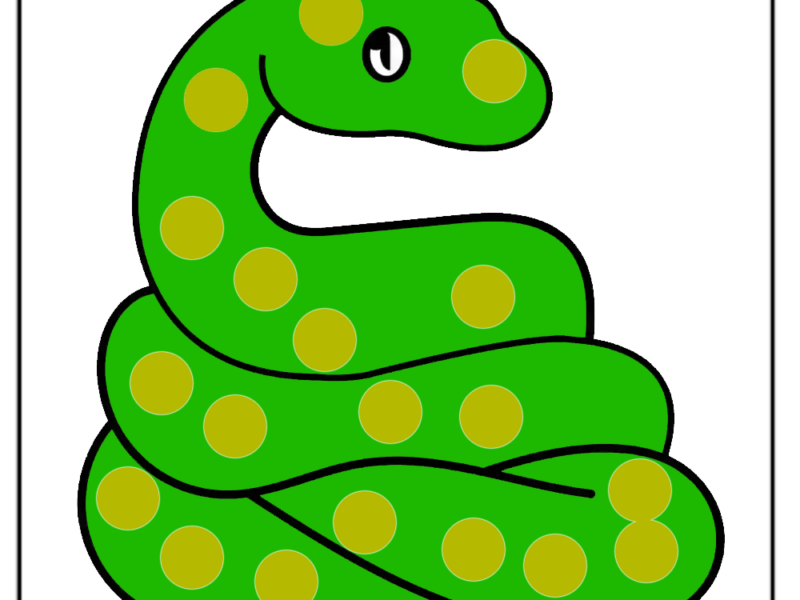 How to Draw Snake Drawing